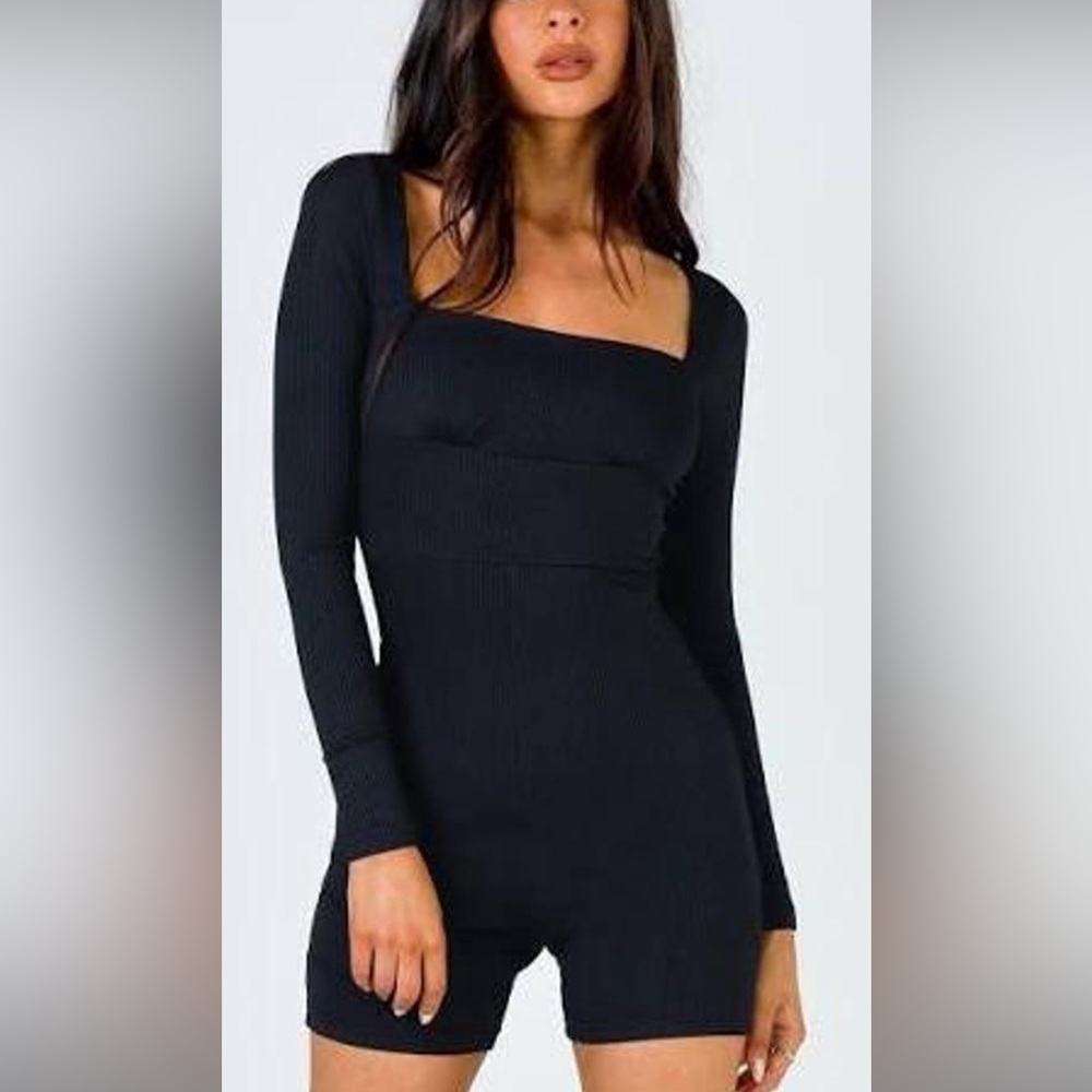 Princess Polly Black Long Sleeve romper